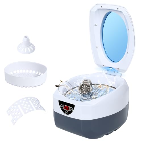Nettoyeur ultrasons avec minuterie pour boucles d'oreilles et lunettes