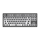 Kingjinglo Mk870 Wired Gaming Mechanical Keyboard Kit 87 Key RGB Backlit Luminous Keyboard +Type C Port for Laptop and Gamer DIY USB Wired Keyboard for Apple Mac Cute Small Windows