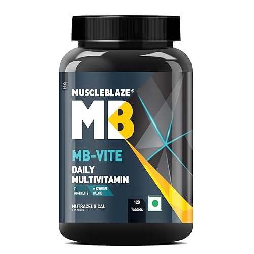 MuscleBlaze MB-Vite Daily Multivitamin (120 Tablets) | With 51 In...