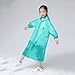 YMGSCC Fashion EVA Children Green Raincoat Thickened Waterproof Rain Coat Kids Clear Transparent Tour Waterproof Rainwear Suit