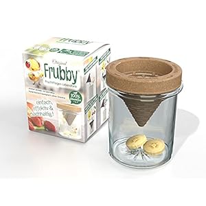 Frubby® – Die nachhaltige Fruchtfliegen-Lebendfalle – geeignet für Taufliegen Obstfliegen Essigfliegen – wiederverwendbar – spülmaschinengeeignet – 100% plastikfrei – ohne Chemie (1’er Pack)