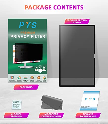 Image of PYS Privacy Screen for iMac 24 Inch 2021 /2023 /2024 (M1 /M3 /M4 chip), Reusable & Removable, Privacy Filter for iMac All-in-One Desktop Computer and Anti-Glare Protector