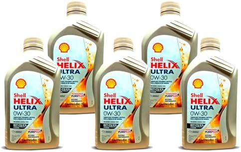 Kit 5 Litros Oleo Shell Helix Ultra 0w-30 Sintetico