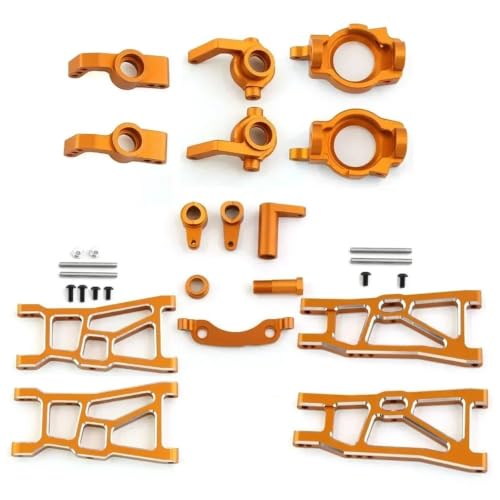 Kit d'Évolution Métal RC Jaune pour Bras Oscillant et Siège C ZD Racing DBX10 10421-s