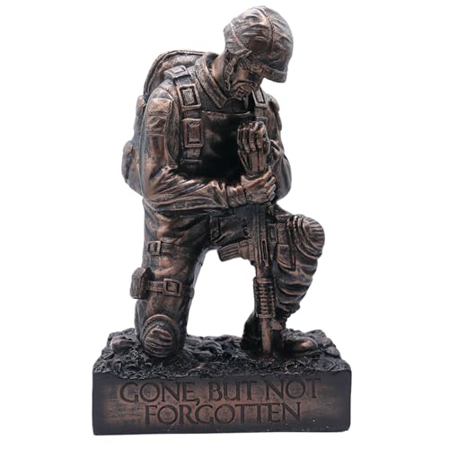 Estatua Memorial Soldado Arrodillado Héroes Militares miniatura 3