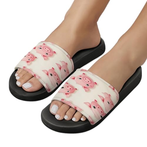 Chaussons de cochon rose doux pour flâner à la maison en toute sécurité - 5