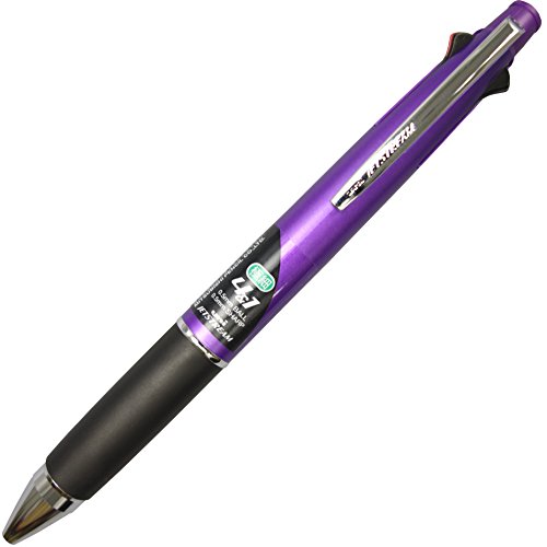 Uni Jetstream Multi Function Pen, 4 Color Ballpoint Pen, Purple Barrel (MSXE510005.11)