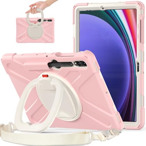 Coque rose fleur de cerisier Galaxy Tab S9 Plus pour toute la famille