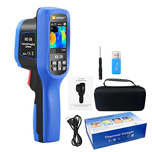 60 x 60 IR Resolución Infrarroja de imágenes térmicas, XE-28Handheld 3600 píxeles cámara de imágenes térmicas, pantalla de visualización a color de 2.4 pulgadas, rango de temperatura -20 ° C-300 ° C Cover
