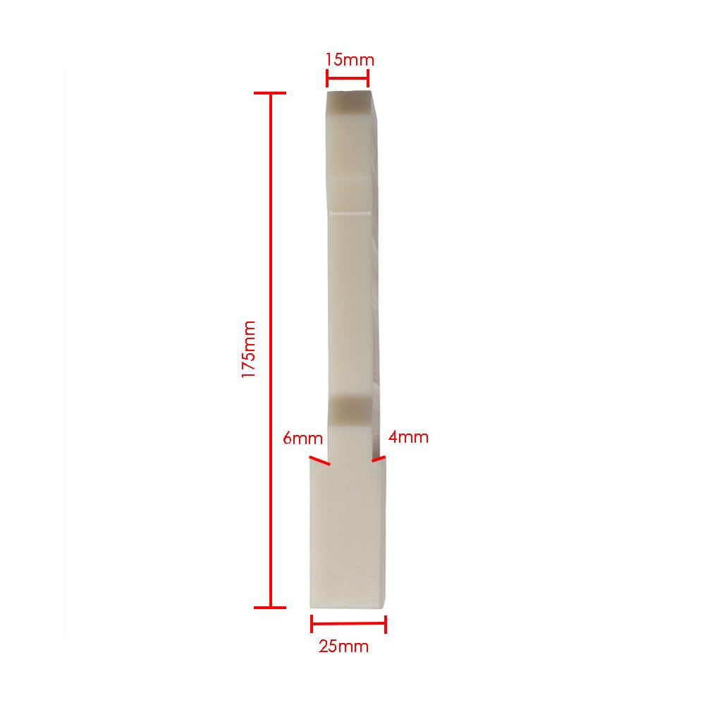 AI Gear Bloc de Taraudage pour Sol Stratifié en Nylon et Hêtre, Outil de Travail du Bois pour Projets de Bricolage
