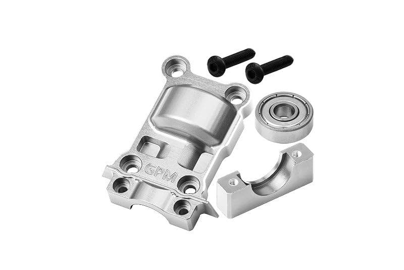 GPM Racing Aluminium 7075 Alloy Rear Lower Gear Cover For Traxxas 1:5 XRT 8S / X Maxx 6S / X Maxx 8S / X Maxx Ultimate 8S / XRT Ultimate 8S Monster Truck Upgrades - Silver