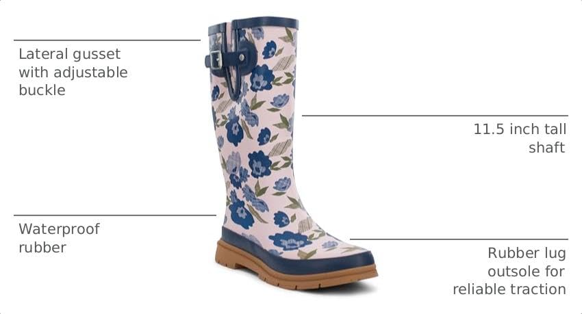 Image of Western Chief Women's Tall Waterproof Rain Boot Outdoor Garden Shoes