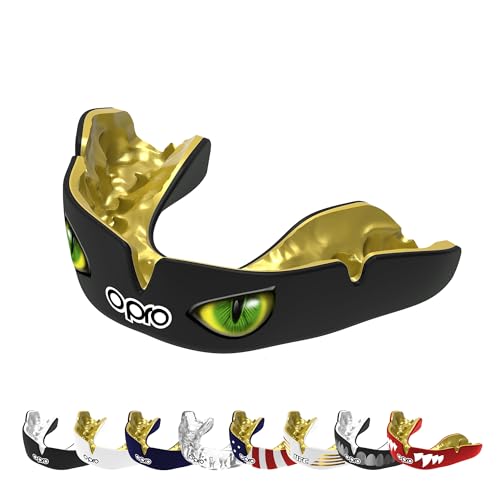 OPRO Instant Custom-Fit Mouthguard, Dentist Level Gum Shield Adult and Kids, OPRO Mouth Guard Boxing and MMA