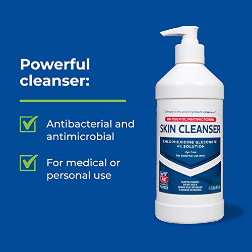 Rite Aid Antiseptic Skin Cleanser, Chlorhexidine Gluconate - 16 Oz | Antiseptic Antimicrobial Wash | Antibacterial Soap | Wound Care Products #TOP2