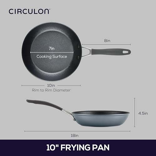 Image of Circulon A1 Series Nonstick Induction Frying Pan, 10 Inch Pan, Graphite