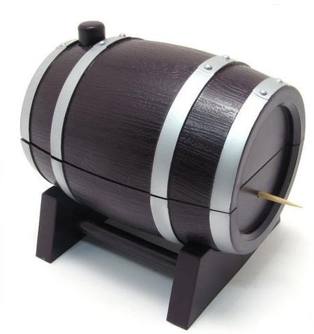 Portastuzzicadenti a Forma di Botte PREMI ed ESCE!