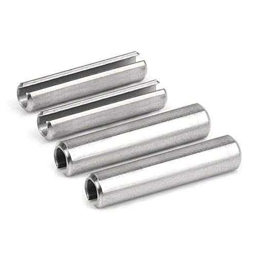 M3, goupille cylindrique élastique en acier inoxydable 304, goupille à ressort fendue en forme de C, goupille de positionnement, goupille à baïonnette creuse-M3 * 35 (50 pièces)