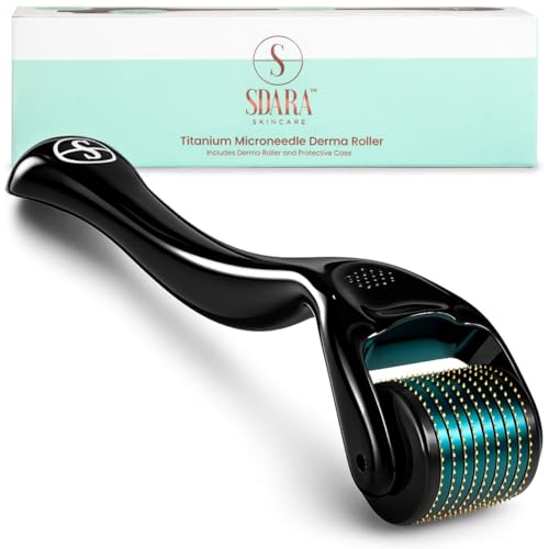 Sdara Skincare Derma Roller Microneedling Roller for Face - Includes Free Storage Case (Pack of 1) Unisex