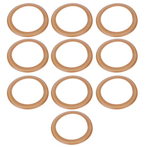 10 Peças Anel de Borracha do Cilindro Sem óleo Tigela de Couro Sem óleo Manga de Aço Acessórios de C