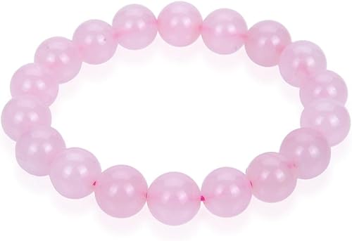 Adabele 1 pulsera de piedras preciosas elásticas naturales de 0.39 pulgadas (0.39 pulgadas), cuentas de 7 a 8.5 pulgadas, cristal curativo, energía