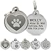 Playful, Custom Engraved Pet ID Tags. Solid Stainless Steel. Personalized Dog & Cat Pet Identification. Durable & Long Lasting Pet ID.