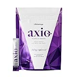 LifeVantage AXIO Regular Energy Drink Powder, Nootropic Supplement, Focus & Mood Support, with L-theanine, Green Tea, B Vitamins, DMAE, Quercetin & Pine Bark, Purple Grape, 30 Packets