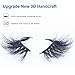 SWINGINGHAIR 3D Mink Lashes, 25mm Dramatic Long Type False Eyelashes 100% Siberian Mink Fur Eyelashes Natural Layered Effect Handmade Strips Lashes Reusable Real Fake Eyelashes for Women 1 Pair E80