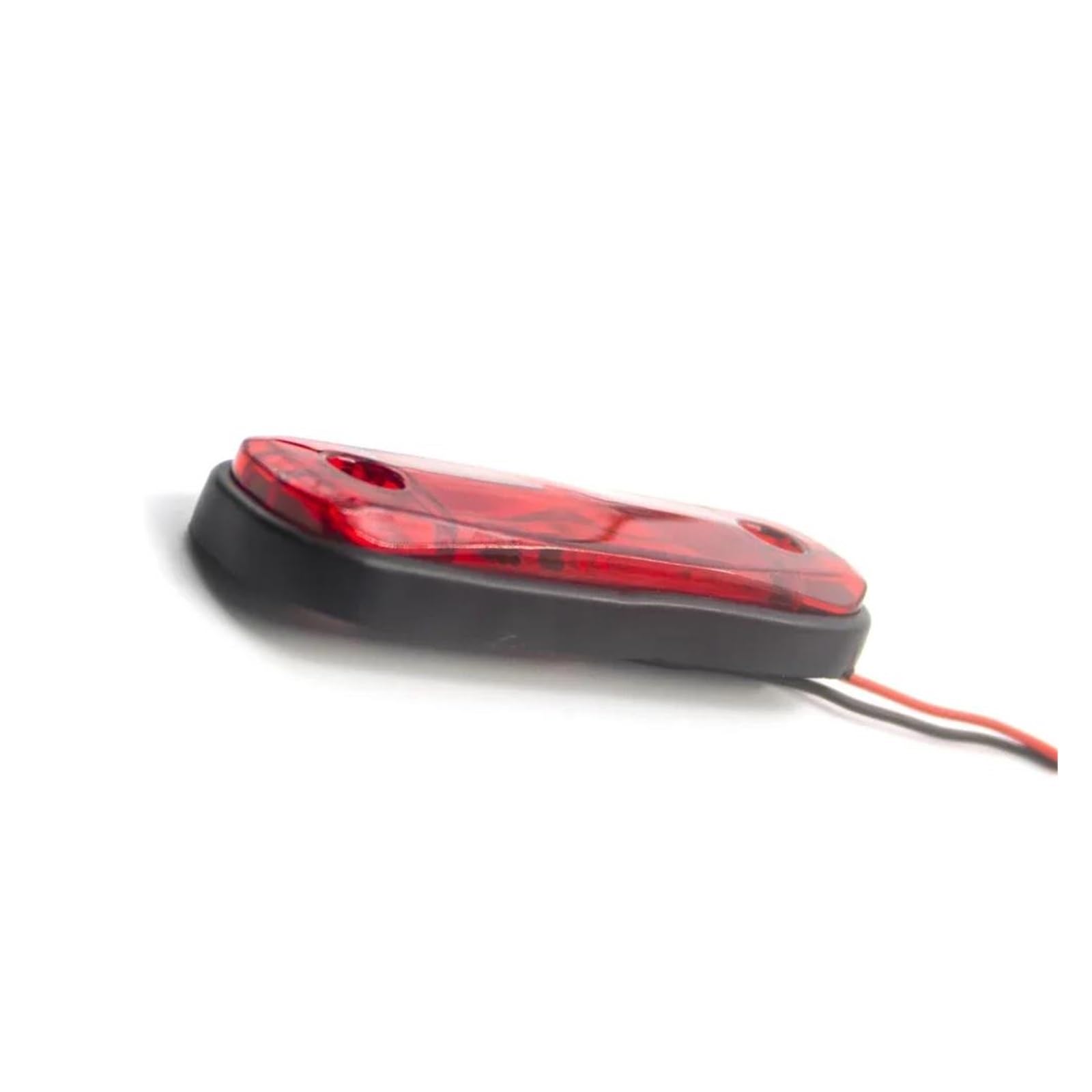 Luz Freno Trasera 10 Luces LED posición Lateral 12 V y 24 V para Coche Luces Advertencia traseras Freno para camión Remolque autobús 4 LED Reemplazo Luces Traseras(10x Red)
