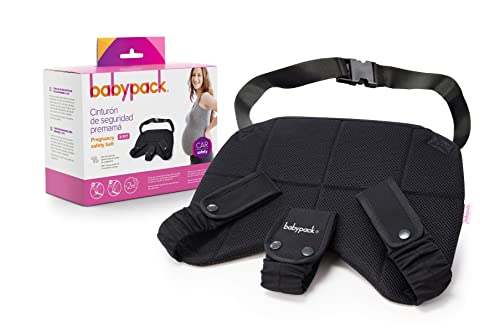 BABYAUTO - Cinturón de Seguridad para Embarazadas en el coche. Recomendando a partir del Segundo Mes del Embarazo. 2 Modos de Instalación. Lo podrás usar con Pantalón, Vestido o Falda Cover