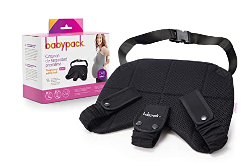 BABYAUTO - Cinturón de Seguridad para Embarazadas en el coche. Recomendando a partir del Segundo Mes del Embarazo. 2 Modos de Instalación. Lo podrás usar con Pantalón, Vestido o Falda