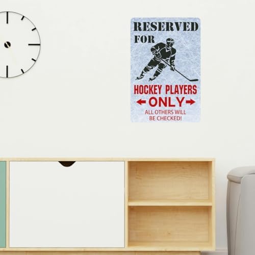 Hockey Decor-Tin Sign for Boys Bedroom
