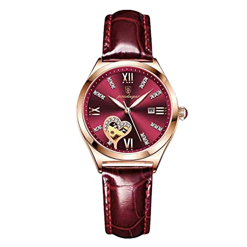 RORIOS Reloj para Mujer Cuarzo Analógico Reloj con Correa de Cuer...