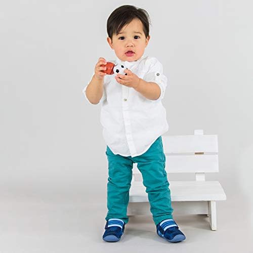 pediped Baby-Boy's Adrian First Walker Shoe, Navy, Sky, 19 Child EU Toddler (4-4.5 US) | Image 5