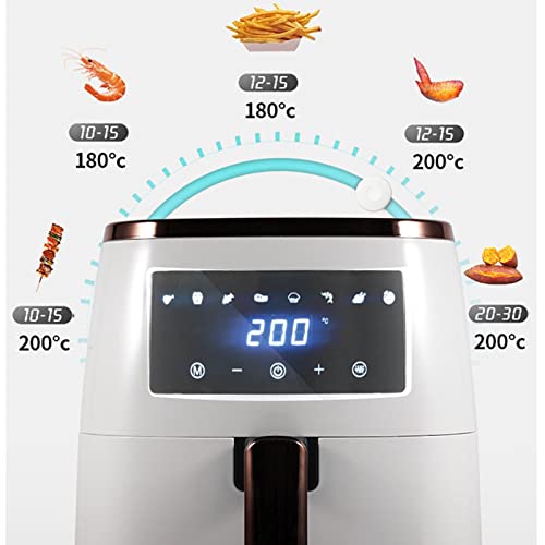 ZXSXDSAX Luchtfriteuses 5.5L Multifunctional Hot Air Fryer Household Electric Oven Fully Automatic Electric Fryer 360° Thermal Cycling - Afbeelding 5