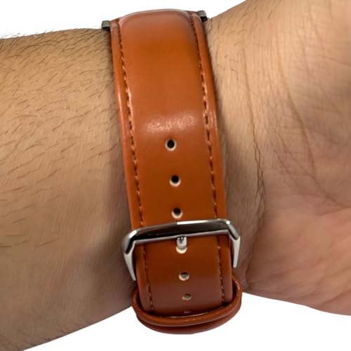 Pulseira Premium de Couro Com Fecho Clássico Compatível com Apple Watch 38mm 40mm 41mm 42mm 44mm 45m