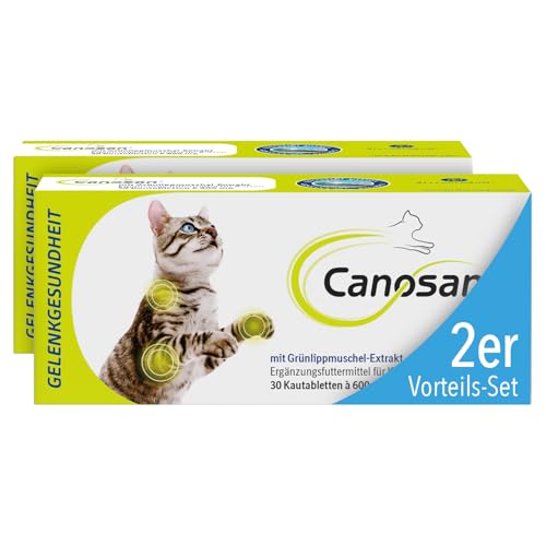 CANOSAN Kautabletten für Katzen mit Grünlippmuschel-Extrakt Gonex 2x30 STK.