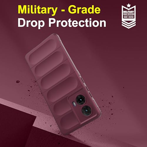 Image of amazon basics Back Case Cover for Motorola Moto G85 5G | Compatible for Motorola Moto G85 5G Back Case Cover | Liquid Silicon Magic with Camera Protection | Plum