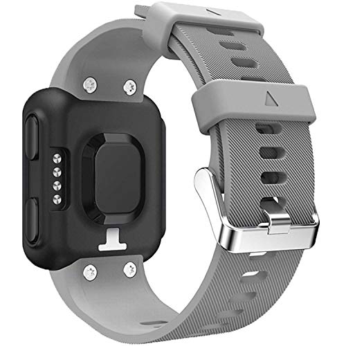 Gvfm Cinturino Compatibile Con Garmin Forerunner 35, Cinturino Di Ricambio In Morbido Silicone Per Smartwatch Garmin Forerunner 35, Adatto Per Polsi Da 130 A 230 Mm, 1 Grigio. - 2