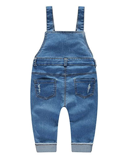 Kidscool Space Baby & Little Boys/Girls Denim Overalls,Jean Workwear,Light Blue,12-18 Months #TOP1