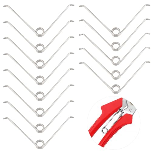 BENECREAT 36pcs Muelle de torsión pequeño de acero al carbono, diámetro de alambre de 1,8 mm, forma de V, muelles de torsión mecánicos de 11 mm para series de tijeras, manualidades DIY, muebles