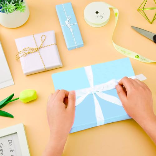 Image of Light Blue Tissue Paper for Gift Bags - 30 Sheets of Light Blue Wrapping Tissue Paper Bulk Packaging Paper for Weddings Birthday DIY Project Christmas Gift Wrapping Crafts Decor (14 x 20 Inch)