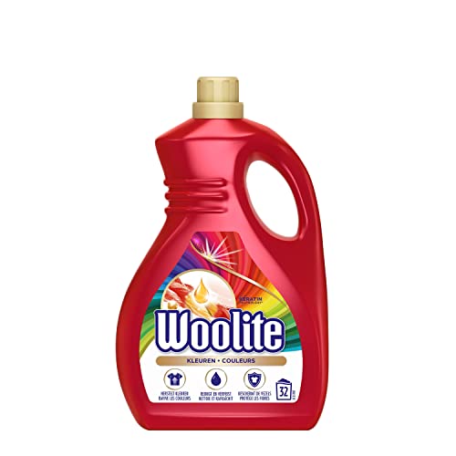 Woolite Kleuren Wasmiddel voor Gekleurde Was met Keratine - 32 Wasbeurten - 1,9 L