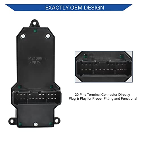 Driver Side Master Power Window Switch For Honda Civic 2001-2005, Honda Cr-V 2002-2006, Replace Oe#35750-S9A-305 #TOP2