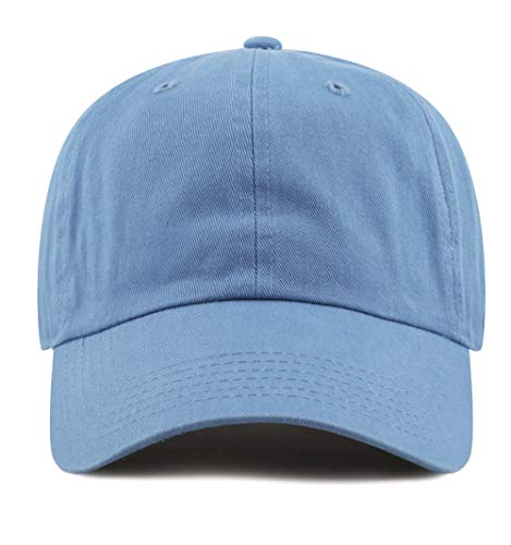 Image of Cotton Baseball Cap Dad Hat - Washed Low Profile Adjustable Hat for Men Women Casual Outdoor Running Golf