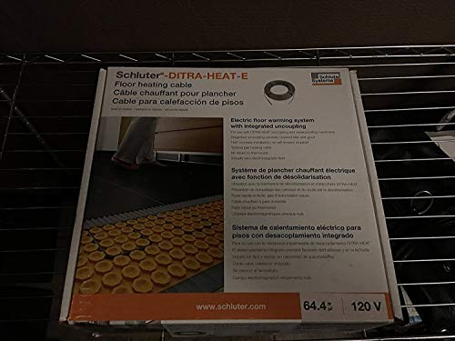 Schluter-Systems DITRA-HEAT (120V) Floor Heat Cable, Warms 64 sq ft [ DHEHK12064] Adaptable to Any Layout, adds Comfort to Any Room, Quickly and  Easily installs into Membrane Before Tile/Stone - Amazon.com