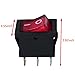 JJHXSM 8PCS 15x21KCD1-101 Boat Type Switch 3 Terminals 2 Positions Red Light Copper Feet 250V AC 6A/1500W for Home Appliances and Industrial Equipment