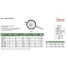 INSIZE 2307-1 Dial Indicator 1, Graduation .001