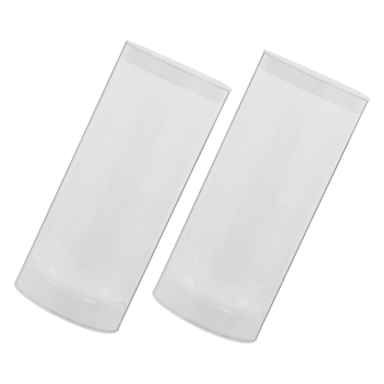 Abaodam 2pcs Lightweight Badminton Storage Tube Transparent Shuttlecock Container for Easy Access and Protection for Sports Centers Outdoor Events and Home Use