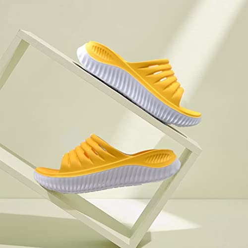 Image of GPOS Womens Recovery Slides Sandals with Orthotic Plantar Fasciitis Relief Comfortable Athletic ladies Sandals with Thick Cushion Sole for Indoor Outdoor