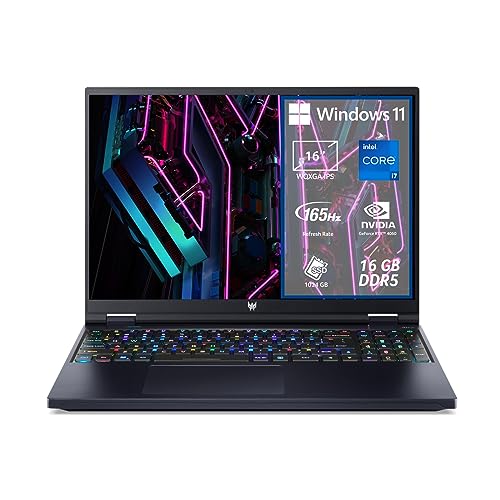 Acer Predator Helios 16 PH16-71-93JL Notebook Gaming, Processore Intel Core i9-13900HX, RAM 16 GB DDR5, 1024 GB SSD, Display 16' WQXGA IPS 240 Hz, NVIDIA GeForce RTX 4080 12 GB GDDR6, Windows 11 Home